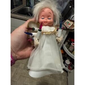 Vintage Yuletide angel tree topper